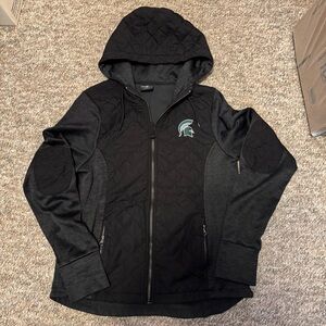 Colosseum Women's Michigan State Black Hooded Jacket